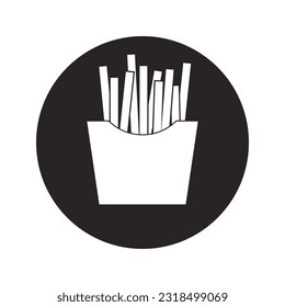 Potato stick icon vector illustration symbol design