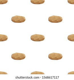 Potato triangle shape seamless pattern backgrounds. Wrapping paper template. Polygonal design illustration.