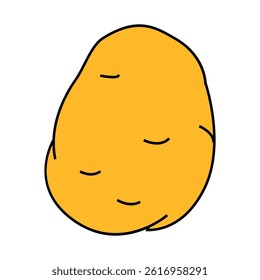 potato tuber line icon vector. potato tuber sign. isolated symbol illustration