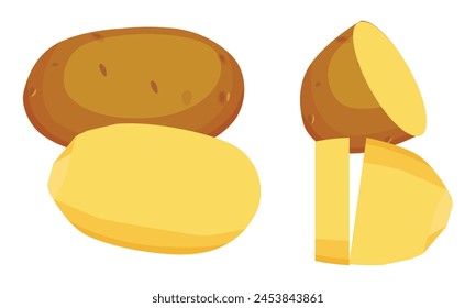 Potato Vector Design And Illustration. 