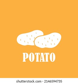 potato vector icon illustration simple design.