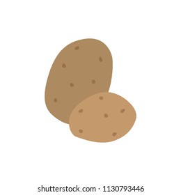 Potato vector icon, two potatoes icon design