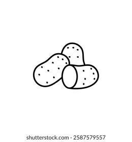 potato vector icon. Vegetable icon line style. perfect use for logo, presentation, website, and more. modern icon design outline style