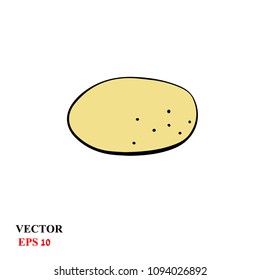 potato. vector illustration.