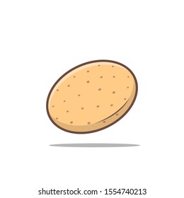 potato vector illustration cartoon style