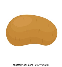 potato vector illustration flat logo icon isolated on white background