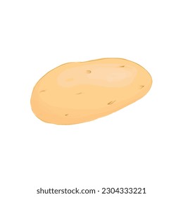 Potato Vector Illustration Isolated on White Background