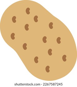 potato Vector illustration on a transparent background. Premium quality symmbols. Line Color vector icons for concept and graphic design. 
