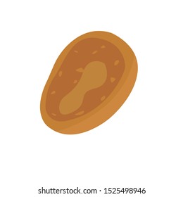 potato vector illustration simple clip art