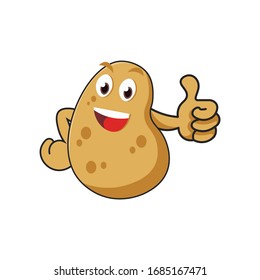 Potato vector illustration, this design is inspired by a potato that is very full of nutrients.