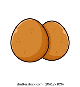 Potato vector. Vector illustration of potato in trendy style isolated on white background