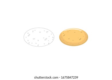 Potato  Vector Illustration Of A Vegetable Bundle