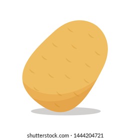 Potato vector. Potato on white background. wallpaper. logo design.