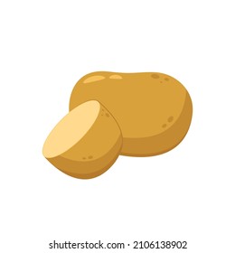 Potato vector. Potato vector. Potato on white background.