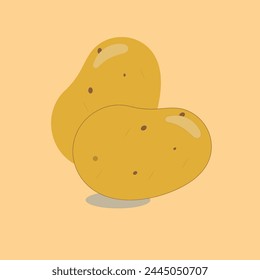 Potato veg vector design idea
