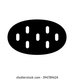 Potato. Vegetables icon. Vector illustration.