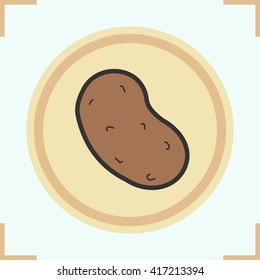  Potatoe vector isolated illustration