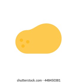 Potatoes flat icon isolated on white background. Potato closeup. Vector graphics