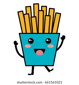 potatoes fries kawaii character