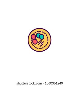 Potatoes icon design. Gastronomy icon vector illustration