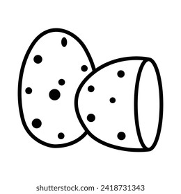Vector de icono de patatas en el diseño de moda