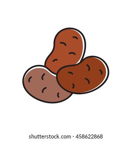 Potatoes Line Icon