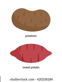 Potatoes and sweet potatoes