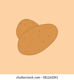 Potatoes Vector Illustration Isolated Vector Clip Art