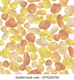 Potatoes vector illustration seamless background