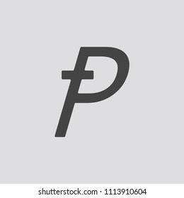 PotCoin crypto currency icon, Vector