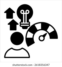 potential black icon vector illustration