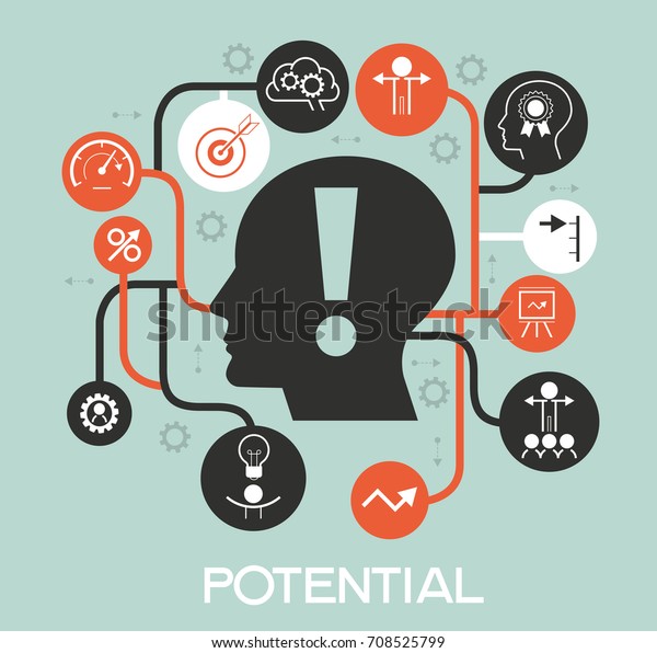 Potential Design Concept Modern Template Icons Stock Vector (Royalty ...