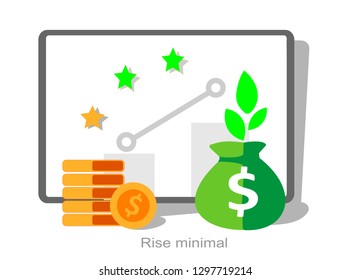 Potential development, strategy implementation vector, quality outcomes, rise minimal, practicalities, business developer, achieving chart icon, process enhancement, research and consultancy flat