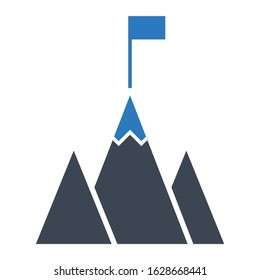 Potential Financial Strength By Increasing Gross Sales on white background, Top Line Growth Vector Icon Design
