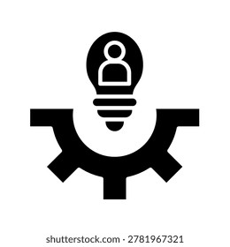 Potential Glyph Style Icon Design