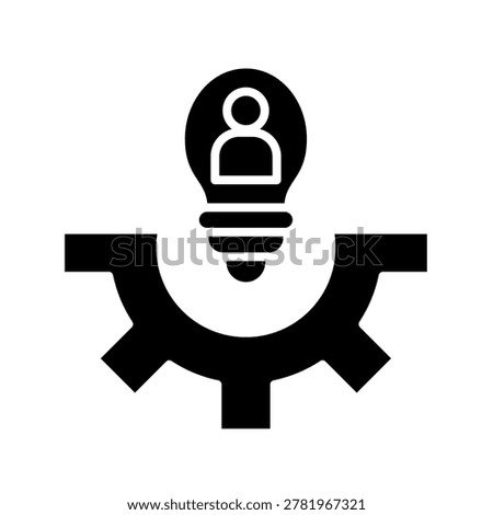 Potential Glyph Style Icon Design