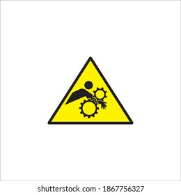 Potential hazrad icon logo, vector design illustration