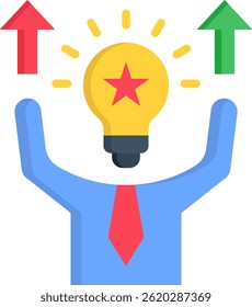Potential Icon Flat Vector Illustration