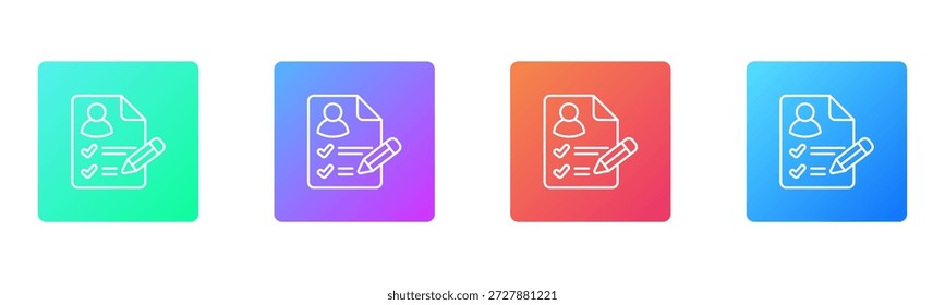 Ilustração vetorial de estilo múltiplo gradiente de ícone potencial