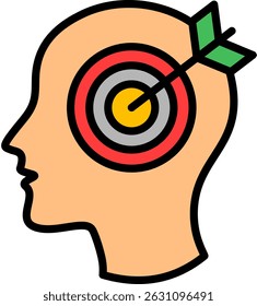 Potential Icon Lineal Color Vector Illustration