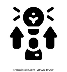 potential icon with style glyph