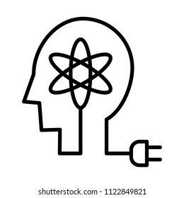 Potential icon, vector illustration