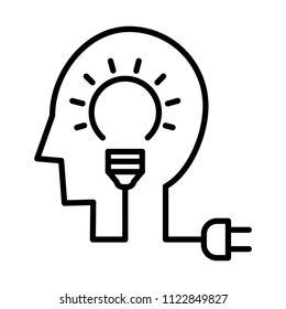 Potential icon, vector illustration