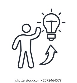 Potential icon. vector.Editable stroke.linear style sign for use web design,logo.Symbol illustration