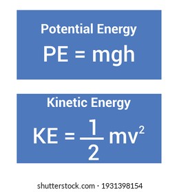 potential and kinetic energy formula