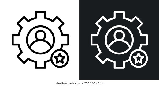 Potential outlined icon vector collection.