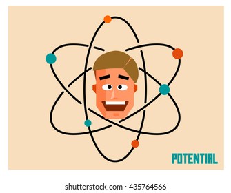 Potential people. Flat vector illustration.