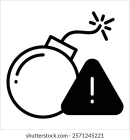 Potential Threat Icon Element For Design