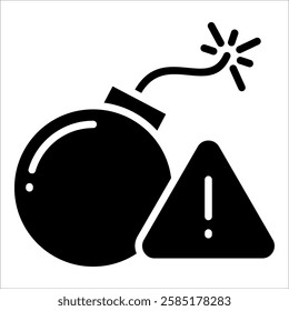 Potential Threat Icon Element For Design