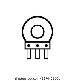 Potentio icon vector illustration logo design